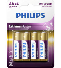 Batteri AA 4-pack Philips